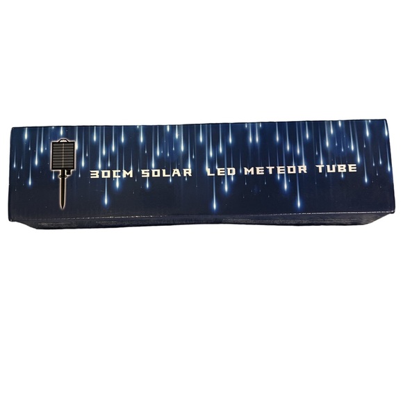 30cm Solar LED Meteor Tube Lights Simulates Falling Meteors or Rain NEW - Picture 1 of 8